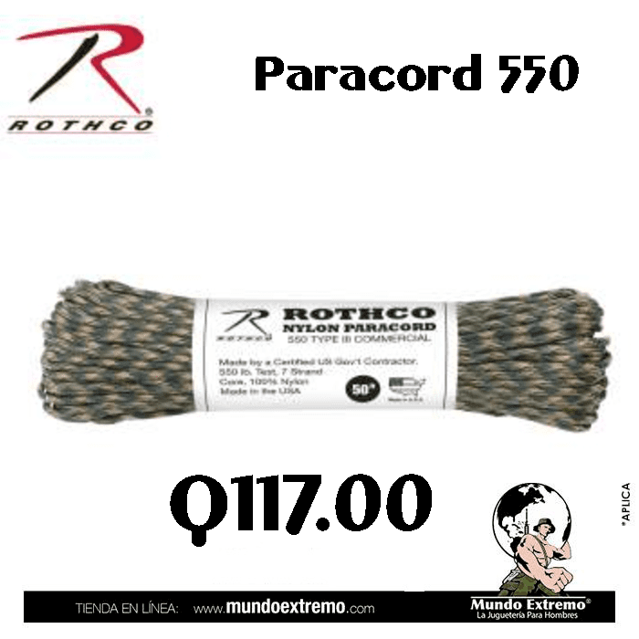 Cuerda Paracord Rothco - Mundo Extremo