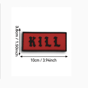 Parche de pvc Kill rojo